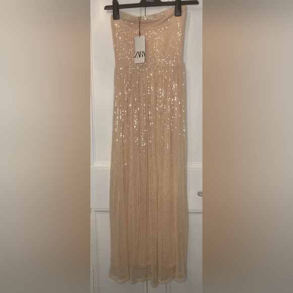 NWT Zara Long Sequin Knit Dress - 2142/071 - Picture 12 of 17